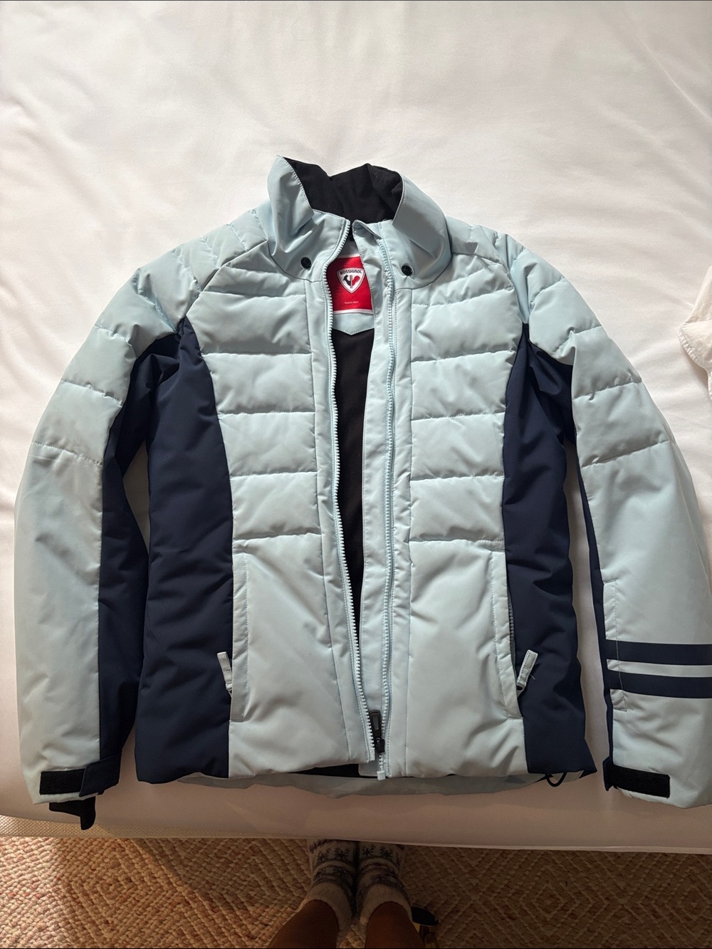Rossignol Light Blue and Navy Girls Ski Jacket